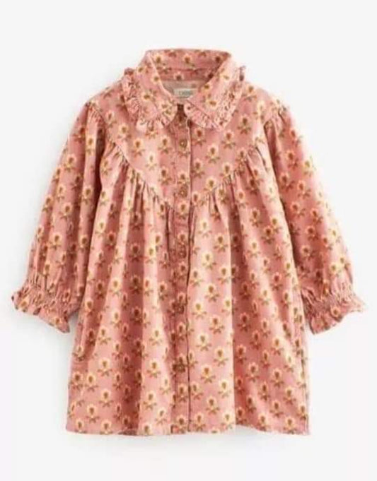 Ex N-xt Flower Button Down Dress