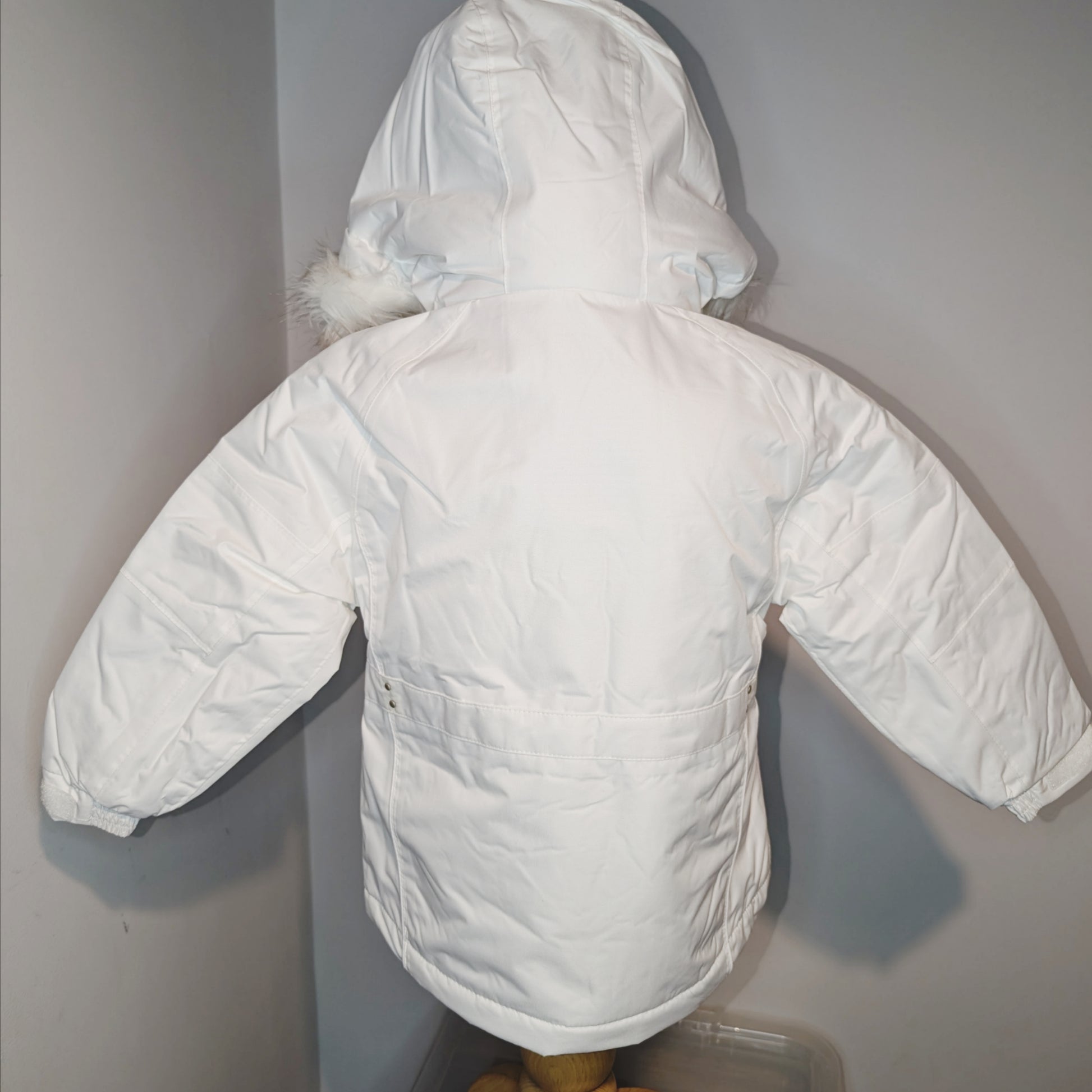 Girls Ex C&A White Winter Coat