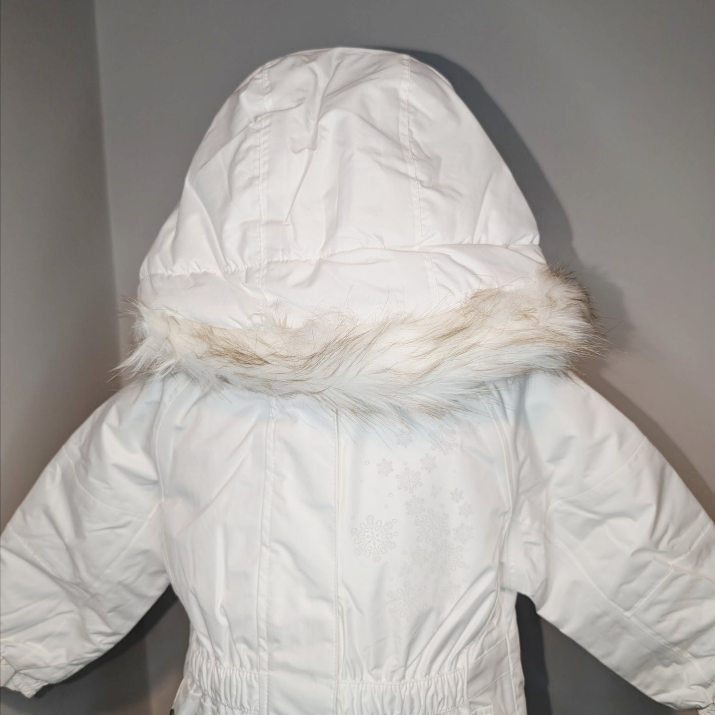 Girls Ex C&A White Winter Coat