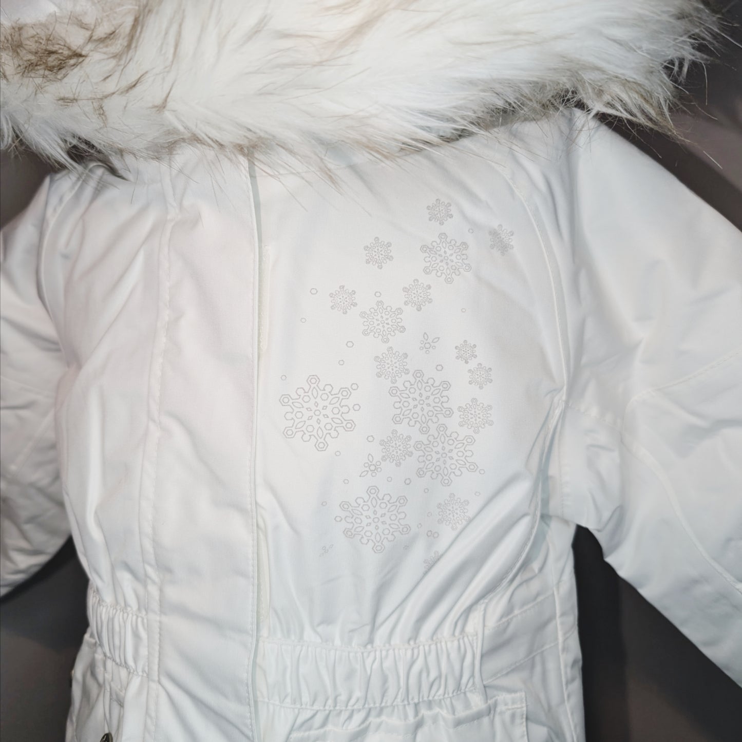 Girls Ex C&A White Winter Coat