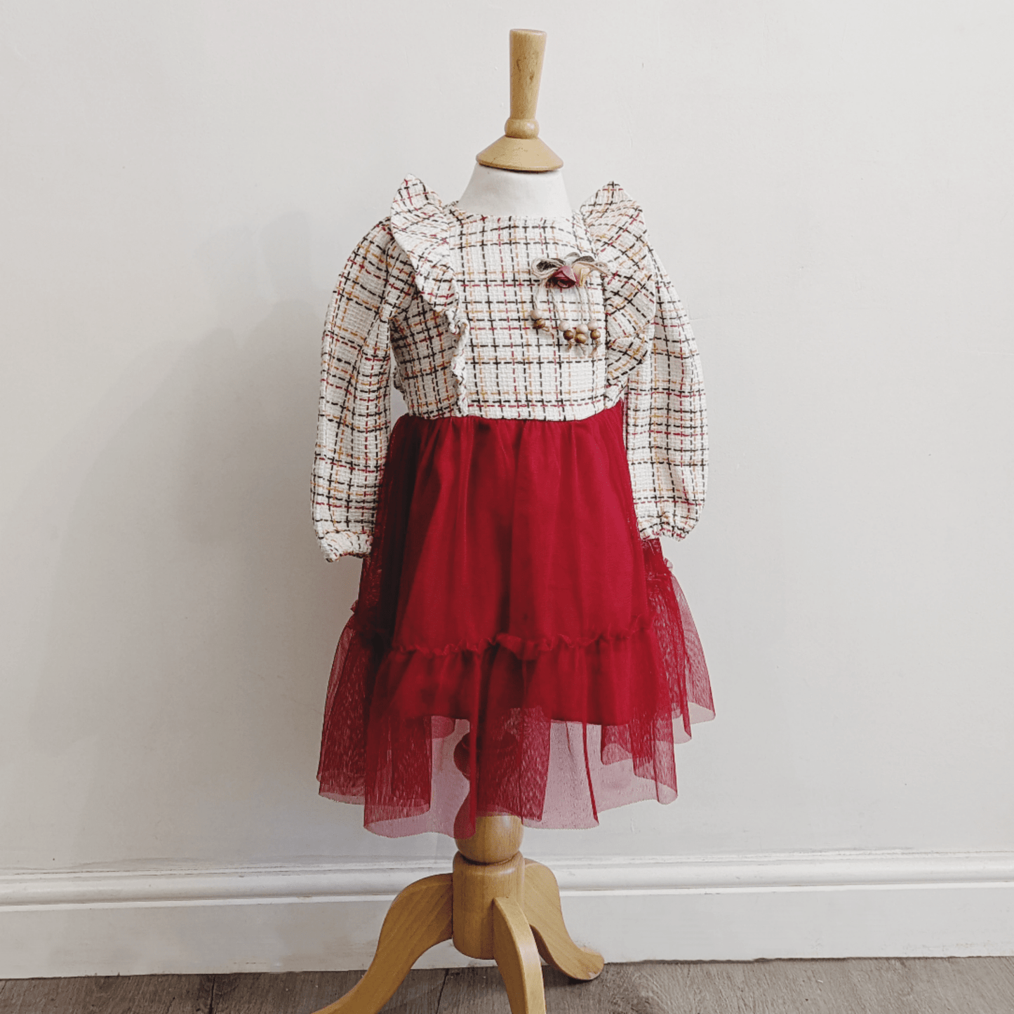 Girls Red Tulle Dress